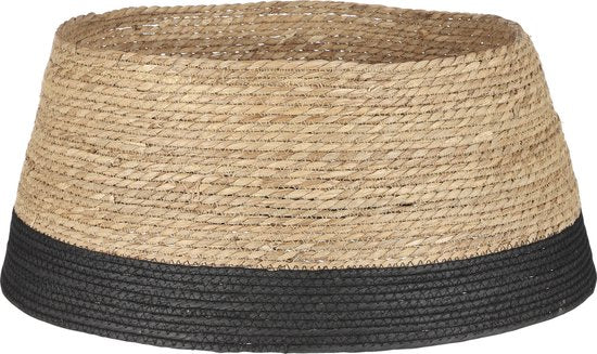 Décoration sapin de Noêl - House of Seasons - Jupe de sapin de Noël - H26 x Ø58 cm - Noir