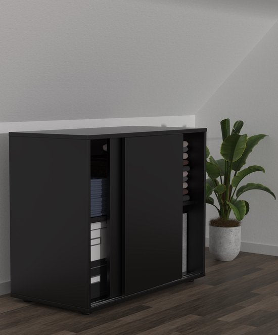 Placard sous rampant chambre mansardée - placard buffet 65 cm de haut