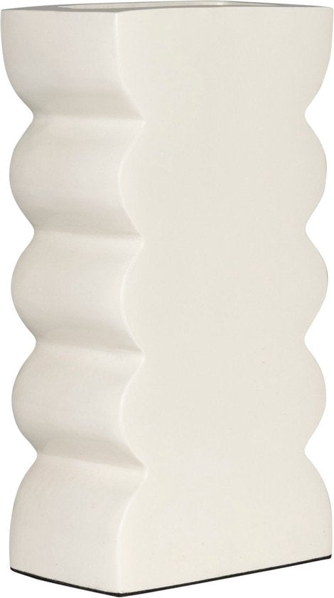 Vase Zuiver Curves L Shiny Beige