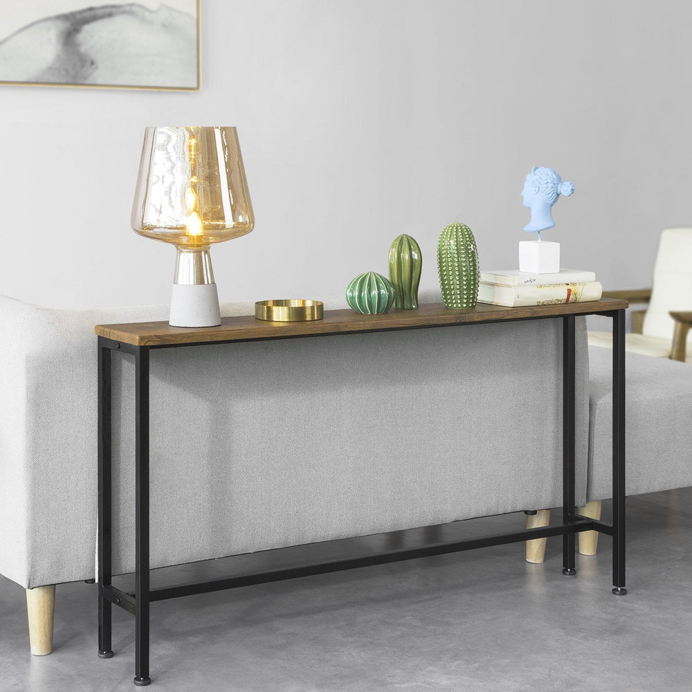 SoBuy FSB19-N Table console - MDF - 120x20x65 cm - Industriel