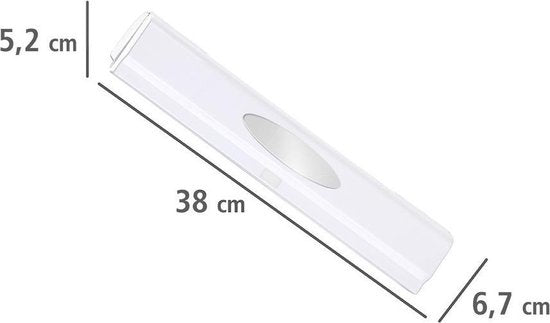 Coupe-film Wenko 38 x 6,7 cm, ABS/inox, blanc