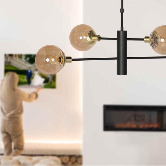 Steinhauer - lampe suspendue - Constellation - laiton - métal - Ø 90cm - E14 - 3805ME