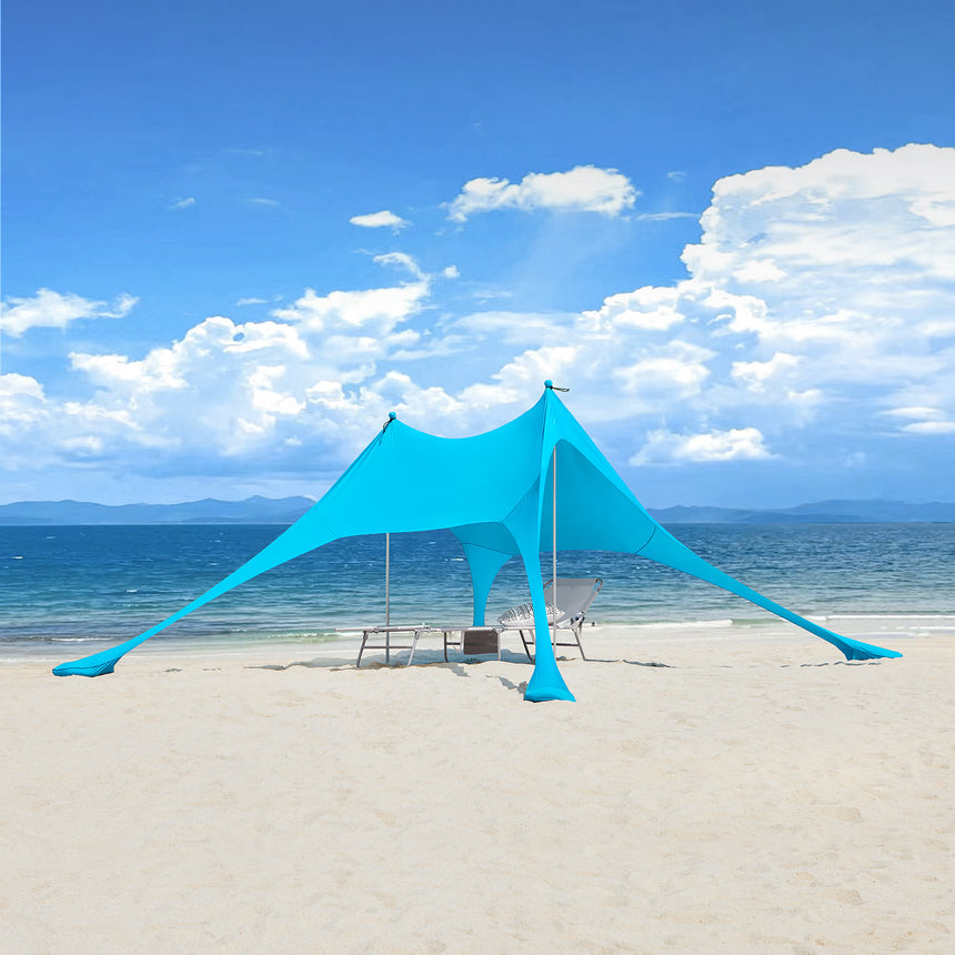 SoBuy OZT01-HB Tente de plage portable - Lycra Polyester - Anti-UV UPF 30 - Parasol de plage & Tente de plage avec sac de transport