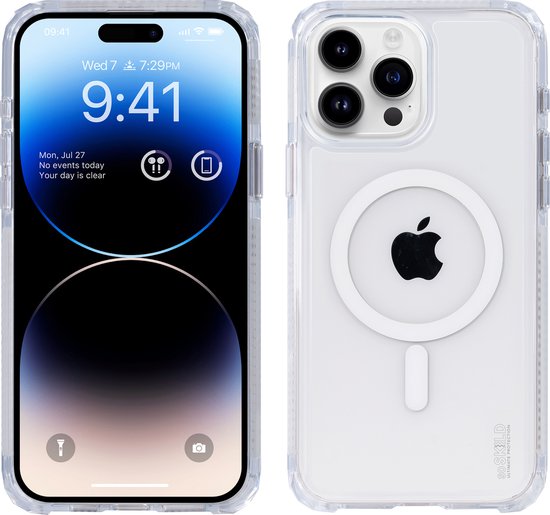 SoSkild Defend Magnetic Case étui adapté à l'iPhone 15 Pro Max - Clair