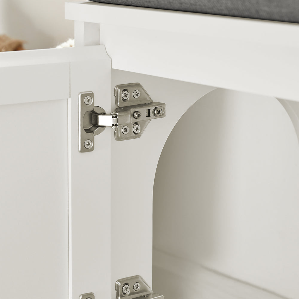 SoBuy FSR136-W Maison pour chat, banc pour chat, armoire pour chat, armoire pour chat, banc à chaussures, étagère à chaussures, tabouret à chaussures