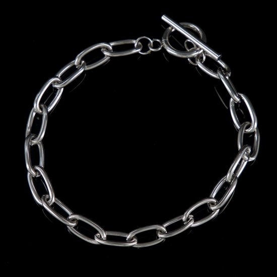 Laura Ferini Ladies Bracelet Baciare Silver - Bracelet à maillons en argent - plaqué or blanc 18K - Bijoux - Accessoires - Bijoux - Bracelet pour femmes - Argent