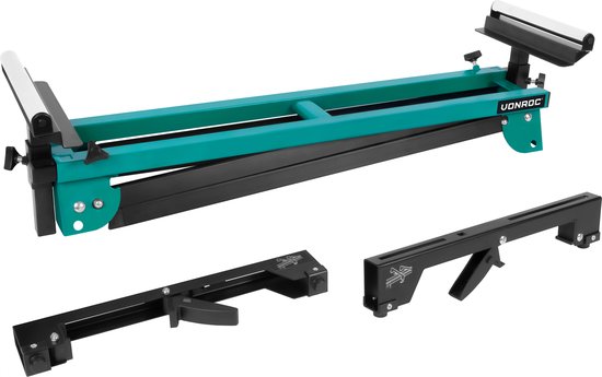 Chariot VONROC pour tronçonneuse - Chariot universel - Réglable en hauteur et en largeur - Capacité de charge de 150 kg