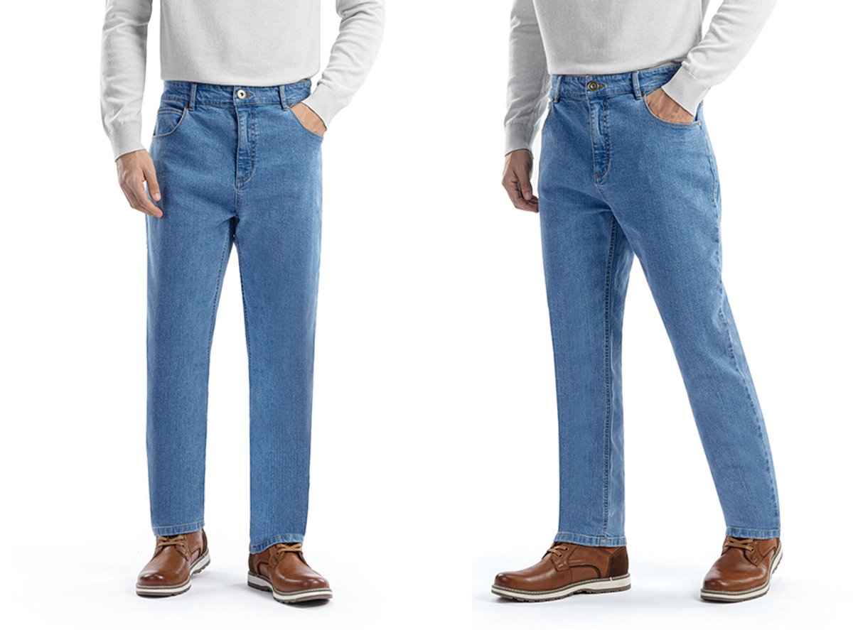 Milanoro - Jean stylé pour homme - Bleu clair - L32 - L30