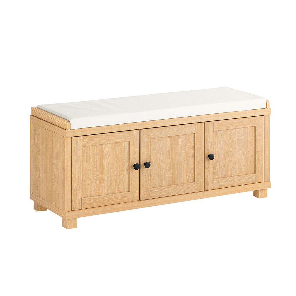 SoBuy FSR188-N Banc à chaussures - Banc confortable avec rangement pour l'entrée ou la chambre (104 x 35 x 47 cm)