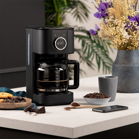 Princess 246060 Cafetière - 1.5L - 10-15 tasses - Cafetière à filtre - Noir