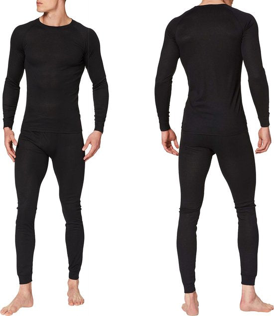 Sous-vêtements Thermiques Hommes - Chemise Thermique Hommes - Noir - M - Vêtements Thermiques Hommes - Chemise Thermique Hommes Manches Longues