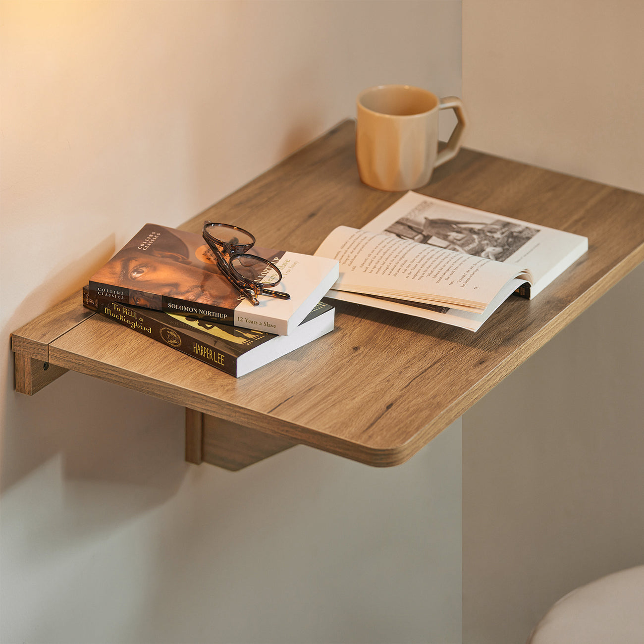 SoBuy FWT03-PF Table de salle à manger pliante - Max. 20 kg - 60 x 40 x 2 cm - Marron