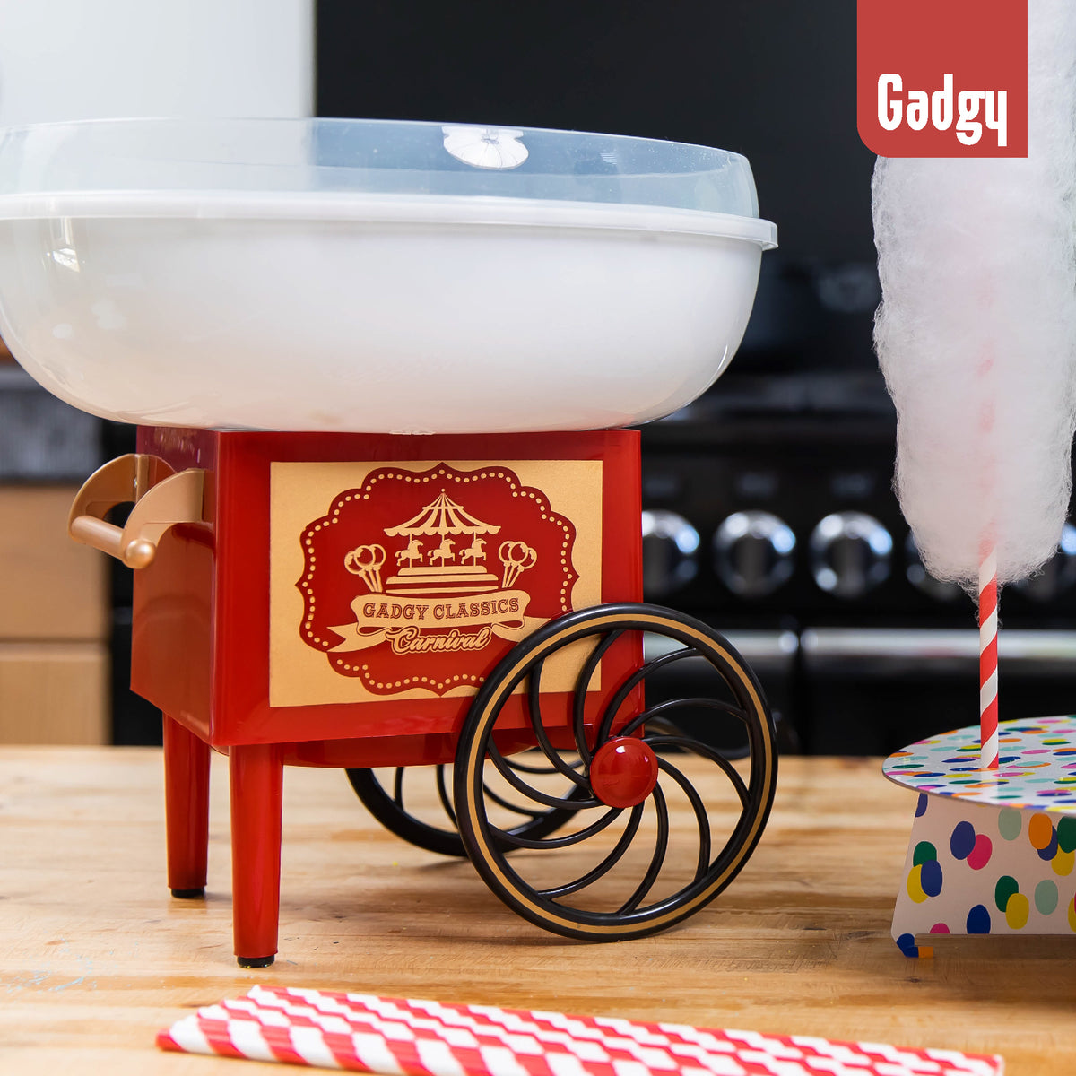 Gadgy Suikerspinmachine - Suikerspin Machine incl. maatlepel - Suikerspinmakers - Kinderfeestje - Suikerspinmachines