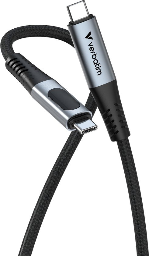 Câble Verbatim Sync & Charge USB-C vers USB-C 40 Gb/s 240 W pour téléphones