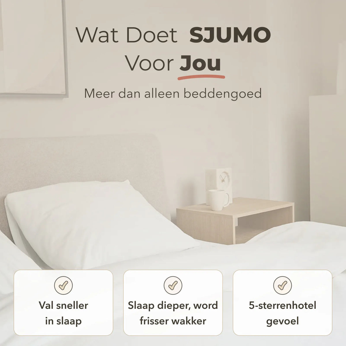 Sjumo Silky Smooth Duvet Cover - Fresh White - 140 x 220 cm
