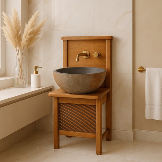 Lavabo Differnz Bali Ø 23-25 cm, anthracite