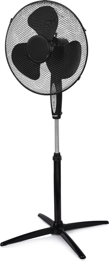 Ventilateur sur pied Tristar 40 cm – Avec télécommande et minuterie – 3 vitesses – Réglable en hauteur – VE-5899 – Noir