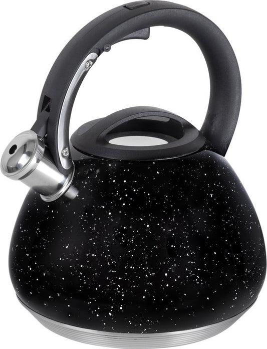 Bouilloire sifflante - Resto - 2,7L - Acier inoxydable - Induction - Marbre noir