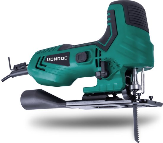 Scie sauteuse VONROC - 550W - Poignée ergonomique en T - Aspiration des poussières - 4 positions du balancier