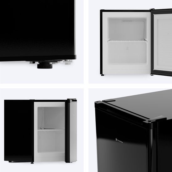 KitchenBrothers Mini congélateur - 33L - Petit congélateur - Autonome - Compact - Noir