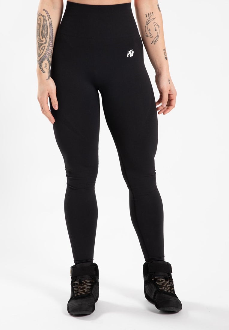 Gorilla Wear Olivia Leggings sans couture - Noir - XS/S