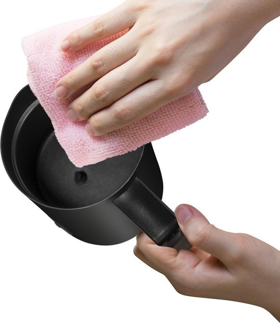 Tomado TMF1201B - Mousseur à lait électrique - Moussage à chaud et à froid - Chauffage - Préparation de cappuccino - Noir mat