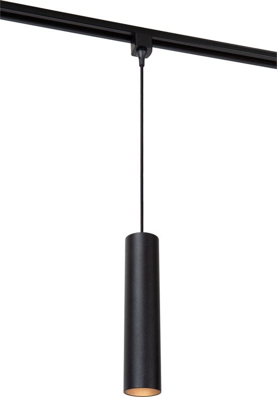 Suspension Lucide TRACK FLORIS - Système de rail monophasé / Éclairage sur rail - 1xGU10 - Noir (extension)