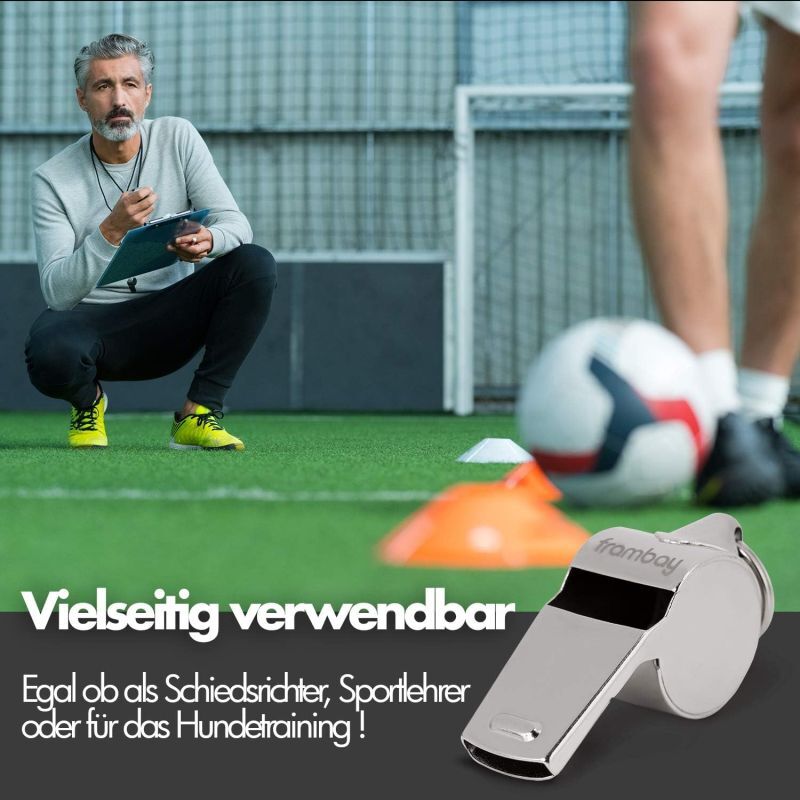 Sifflet - Sifflet avec balle innovante [AirSpin] I Sifflet d'arbitre I Sifflet de signalisation I Sifflet d'urgence I Sifflet pour cours de sport I Sifflet pour enfants