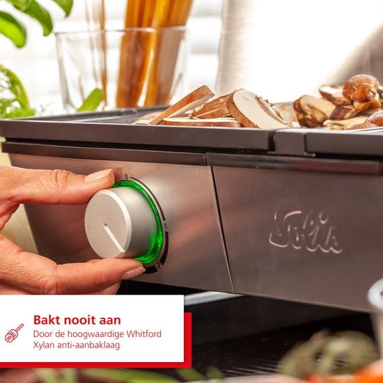 Grill Solis 7951 - Argent/Noir - en acier inoxydable