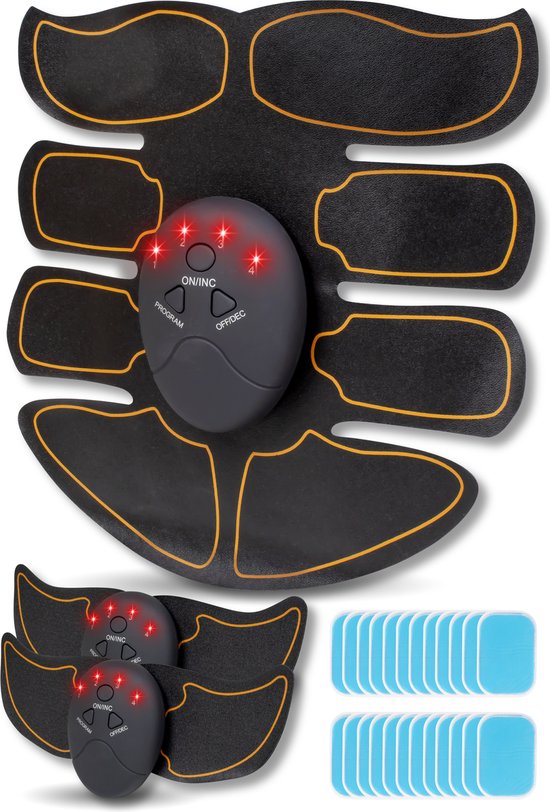 Nuvance - Appareil de musculation abdominale électrique - Appareil de musculation EMS - Appareil de musculation abdominale - Appareil de musculation abdominale - Appareil de musculation Sixpack - Stimulateur musculaire EMS