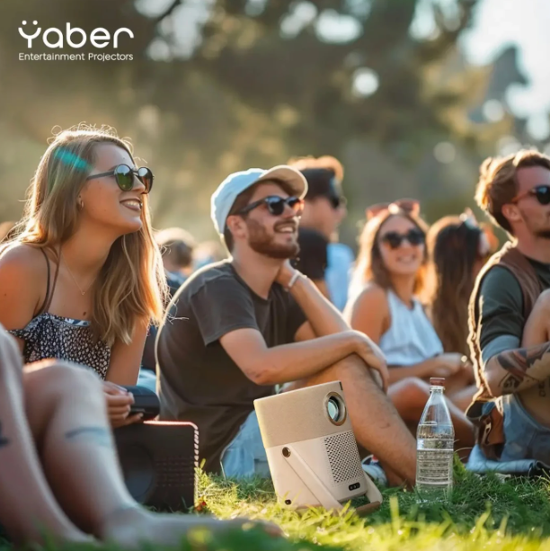 Projecteur portable Yaber T2 Plus GTV - Résolution native 1080p - Haut-parleurs JBL intégrés