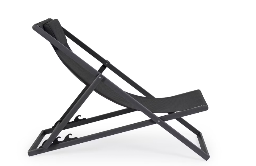 Bizzotto Lounger Taylor 65 x 200 x 102 - 42.5 cm | Gris foncé