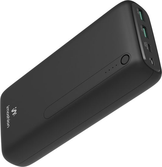 Batterie externe - iMoshion® - 27000 mAh - Chargeur rapide - Convient pour iPhone et Samsung - 18 Watt - USB A, USB C et Micro USB - Noir