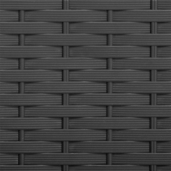 Boîte de rangement 310 L, résistante aux UV et aux intempéries, avec roulettes, boîte de jardin aspect rotin, anthracite