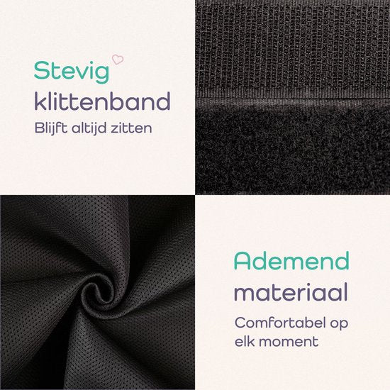 Ceinture abdominale et pelvienne de maternité Qwali pour le post-partum - Vêtements de maternité - Noir