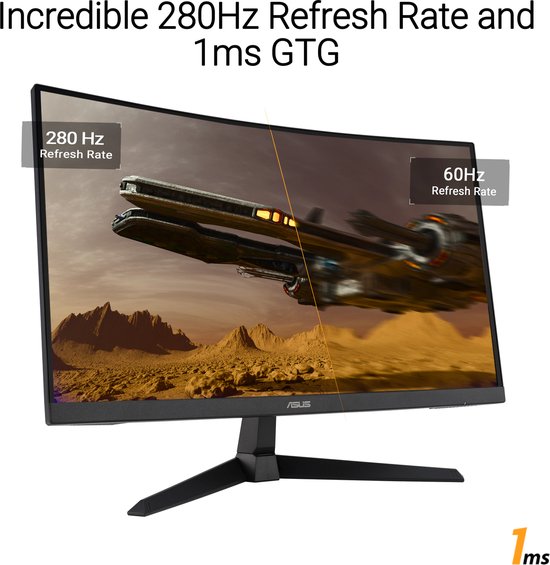ASUS TUF Gaming VG27VQM1B - Écran de jeu incurvé FHD - 280 Hz - FreeSync Premium - 27 pouces