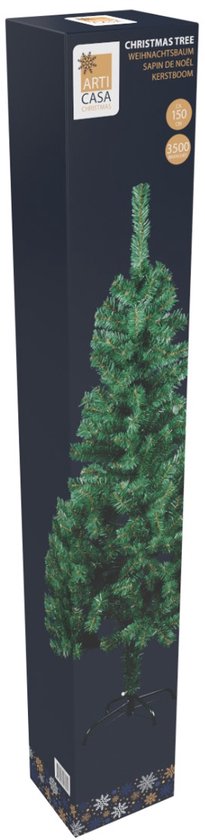 Arbre de Noël décoratif Arti Casa 150 cm – Arbre de Noël avec support – Arbre d'intérieur Ø 78 cm – Vert