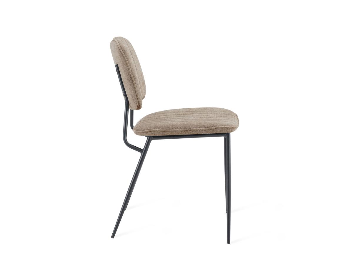 Multifurn Sol - Lot de deux chaises de salle à manger - Confortables et élégantes - Vert forêt - Taupe