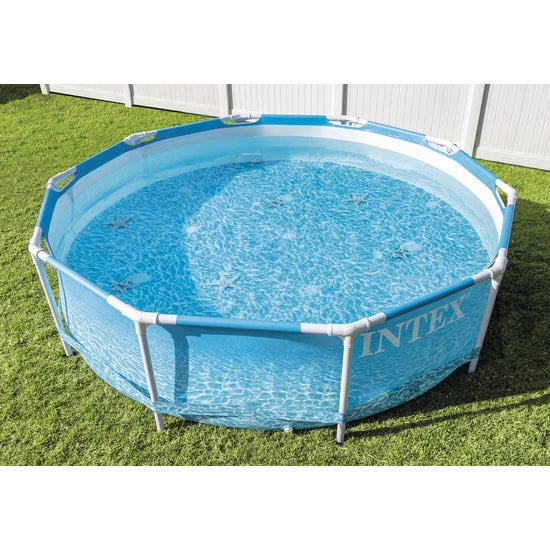 Piscine hors sol tubulaire Ronde en kit - Structure acier - Ø 3,05 m x 0,76 m - Beachside Metal framepool