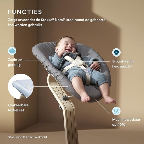 Ensemble pour nouveau-né Stokke® Nomi® - Gris/Bleu gris