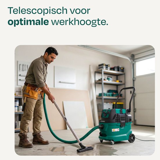 Tuyau d'aspiration télescopique VONROC - pour l'aspirateur de chantier VONROC VC513AC (humide/sec)