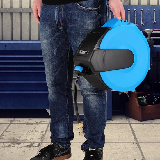 Enrouleur automatique de tuyau d'air comprimé Monzana - 20m - Connexion 1/4