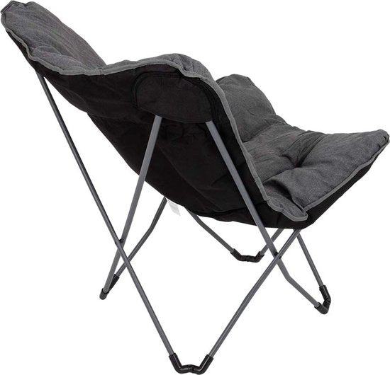 Bo-Camp - Urban Outdoor - Chaise papillon - Redbridge - L - Polyester Oxford - Gris