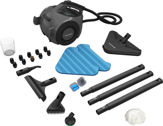 Techweise TS2 Nettoyeur vapeur - 100+ surfaces - 50 minutes de vapeur - 4 bar - Machine à nettoyer - Nettoyeur vapeur sol