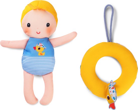 Lilliputiens - Petite poupée de bain avec un bracelet en forme de canard