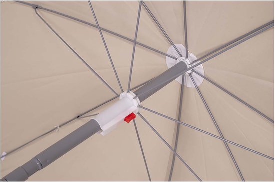 Bo-Camp - Parasol - Avec bras articulé - Ø 200 cm - Sable