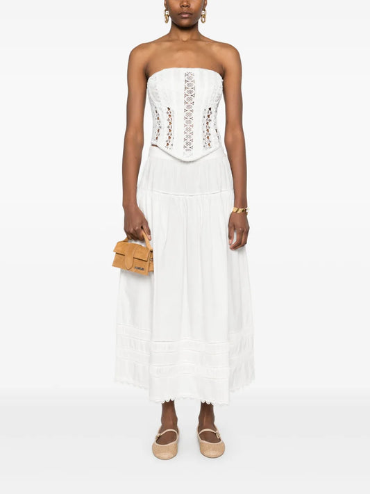 Ulla Johnson Jupe Harlow Blanc