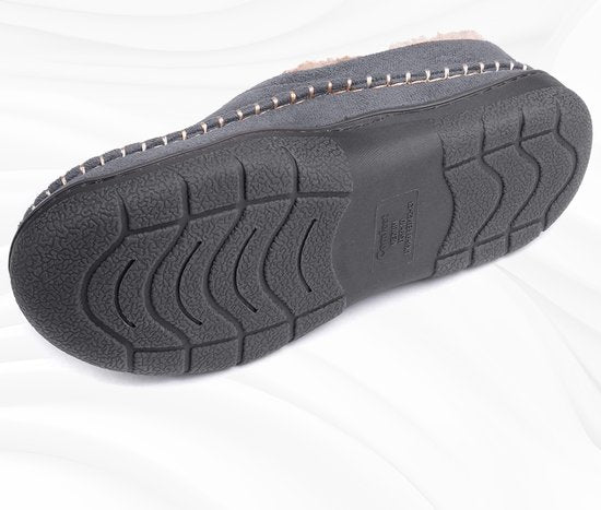 Chaussons Hommes - Chaussons - Mocassins - Gris - Antidérapant - Taille 42/43 - Comfeet