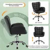 Chaise de bureau ergonomique Yaheetech avec accoudoirs et roulettes - Noir - 65,5 x 64,5 x 83-93 cm