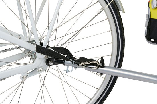 Dunlop Dog Bicycle Trailer - Remorque pour chiens jusqu'à 40 KG - Bagages pour remorque de vélo - Remorque de vélo avec réflecteurs et housse de pluie réglable - Remorque de vélo pour chiens - Remorque pour chiens - Jaune